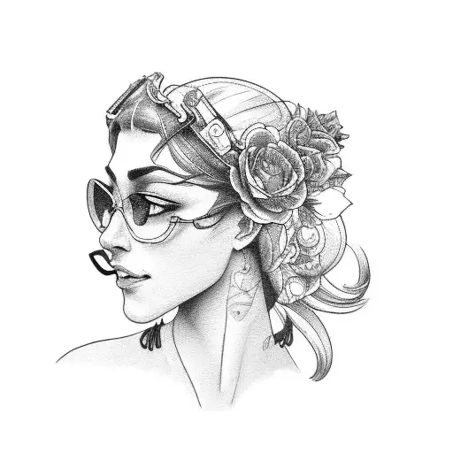 A Beautiful Woman Riding A Motorcycle Through The Colorado Mountains