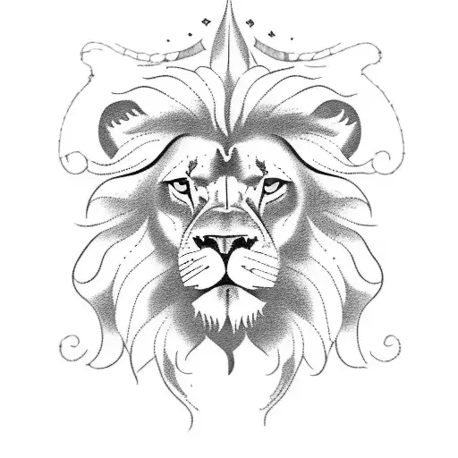 A Majestic Lion Sailing On A Ship In Stormy Waters