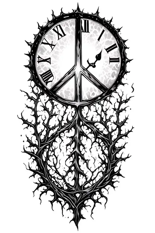 Peace And Lightining Storm And Time And Nature Thorns And Vines