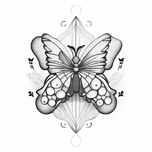 A Guitar Made Out Of Butterflies