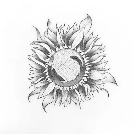 Bubble With A Sunflower