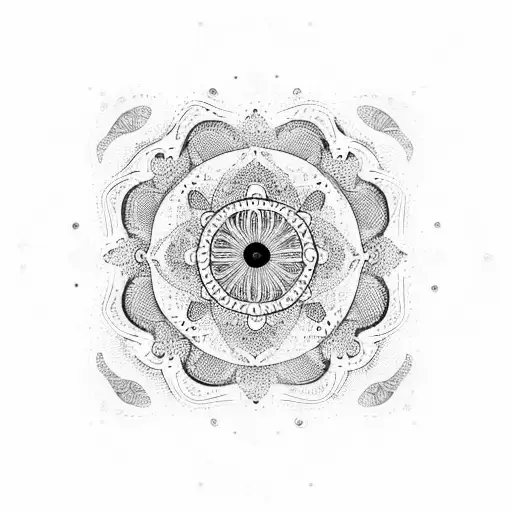 A Mesmerizing Mandala With Hidden Butterflies And Floral Patterns