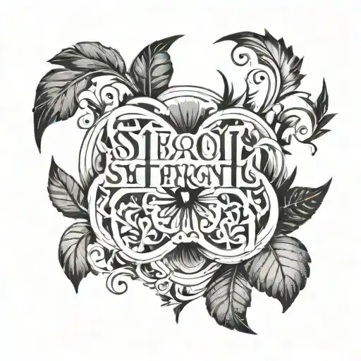 A Minimalistic Design Featuring A Quote In Latin Related To Strength Or Resilience