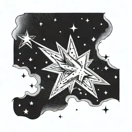 Galaxy Shooting Star