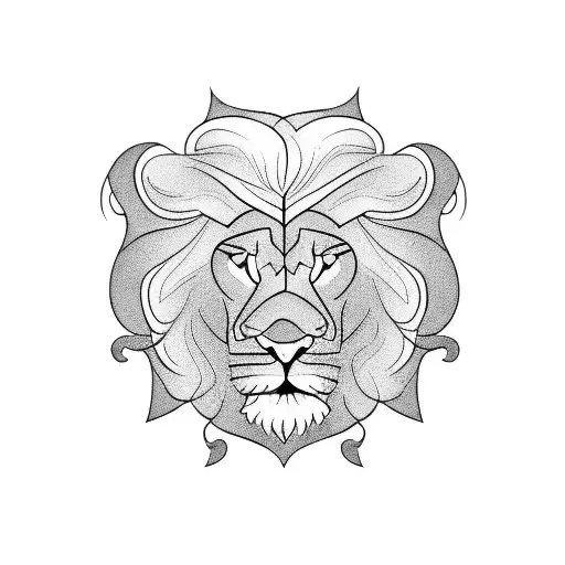 Lion With Rose And Soccer