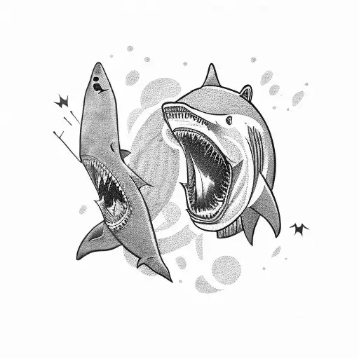 A Fight Between A Bear And A Shark