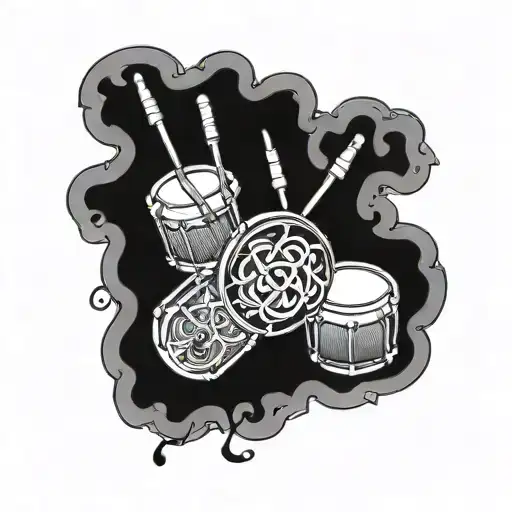 Celtic Knot And Drums