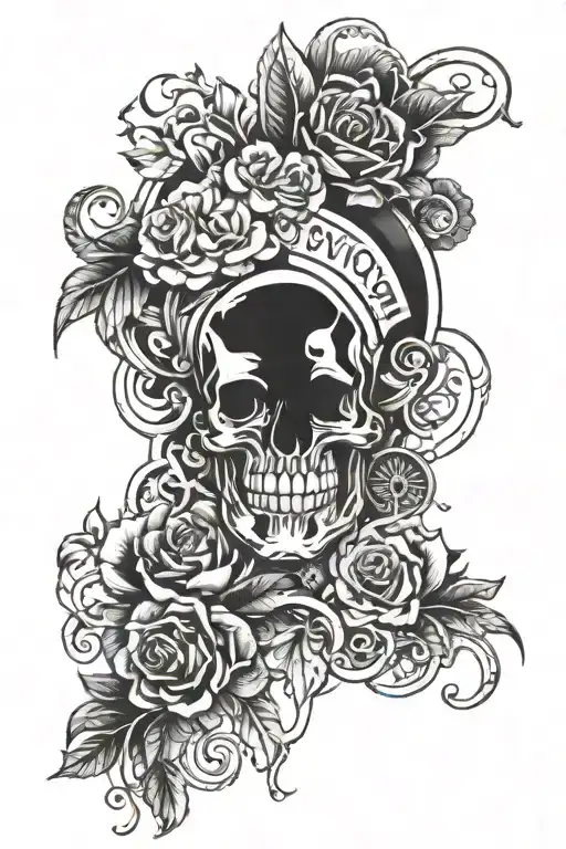 A Tattoo Symbolizing Loyalty To Family With A Gang-style Twist