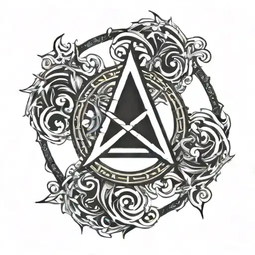 Anarchy Symbol In A Circle