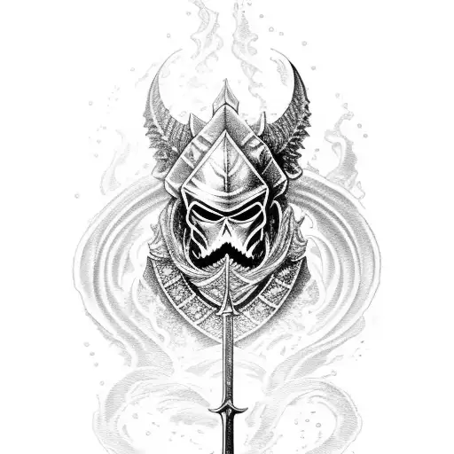 Ocean Wave Knight Sword