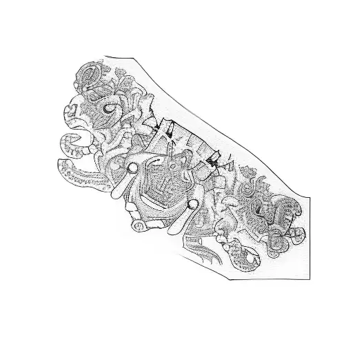 A Black And White Drawing Of A