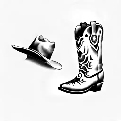 A Cowboy Hat And Boot