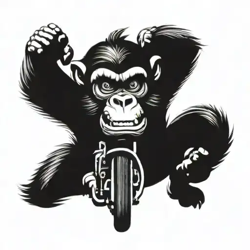 Angry Monkey Riding