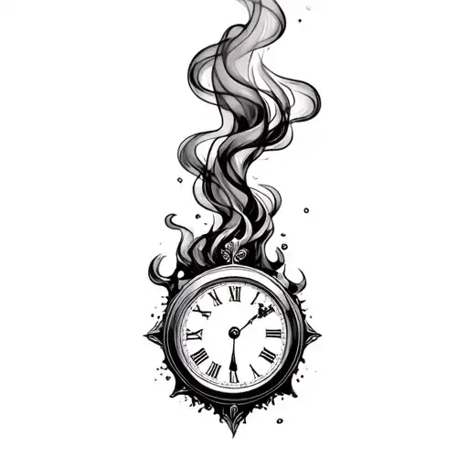 Time Is Value With Smoke Rising