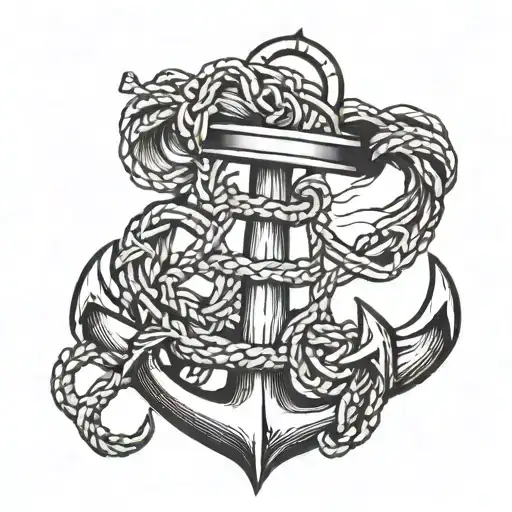 Sailor Jerry Logo And Anchor Intertwined