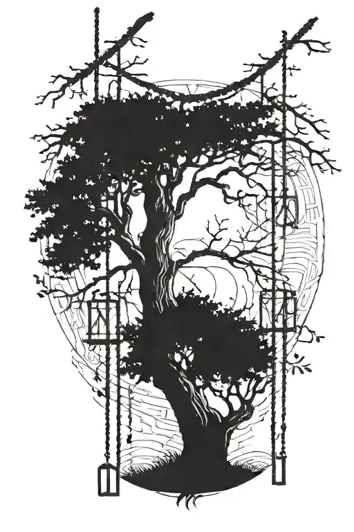 Roman Numerals For March 2 2019 Above A Tree With A Rope Swing