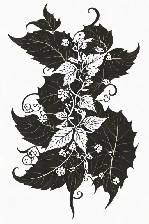 Vine Leaves Full Arm Sleeve