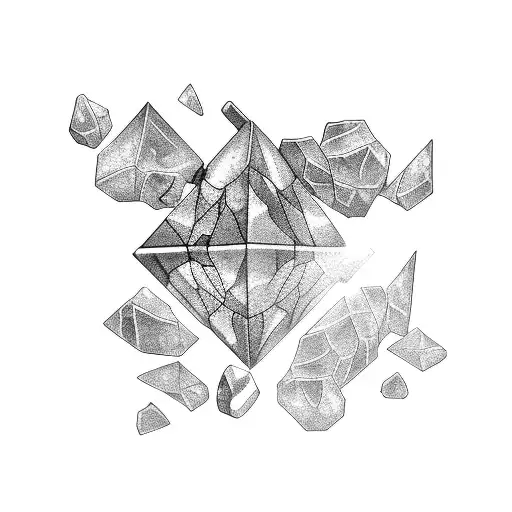 Broken Crystal Pieces