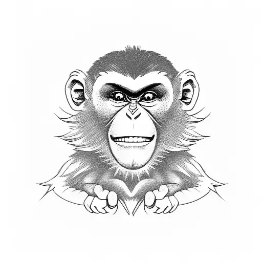 Monkey Breaking Out Of Cage