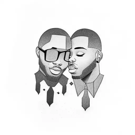 Matching Tattoo For Black Gay Couple Going On 4 Years In Their Relationship