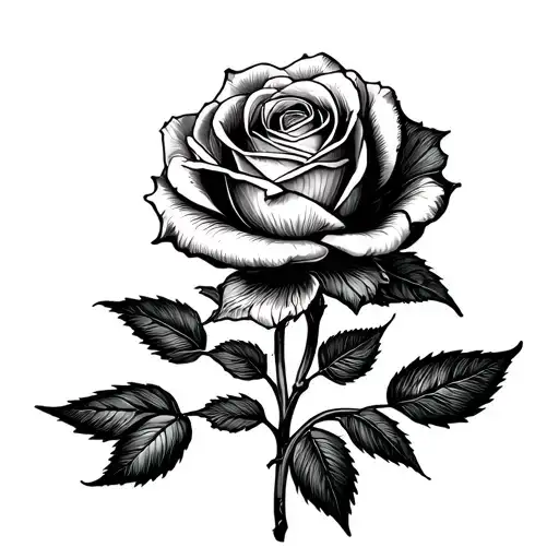 Brinley In Cursive Conjoining With A Rose Growing