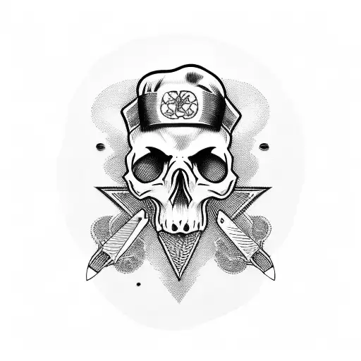 Chef Skull With Knifes