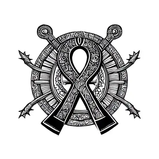 Ankh Wtih Background