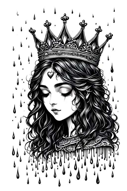 Rain With A Heart Or Crown