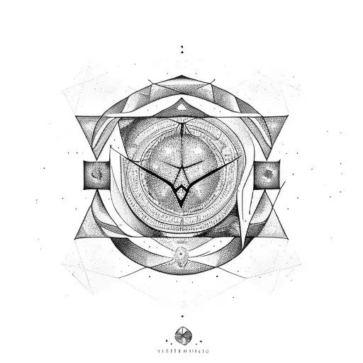 Virgo Constellation With Symbol