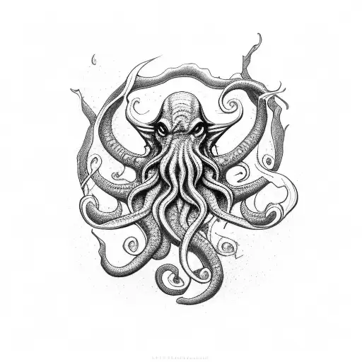 Cthulhu Emerging From The Depths Of The Ocean