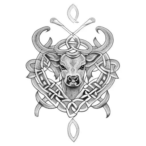 Celtic Calf Tattoo Family