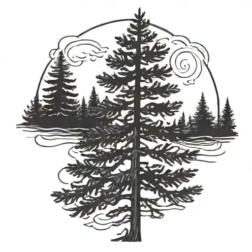 Fir Tree Silhouette
