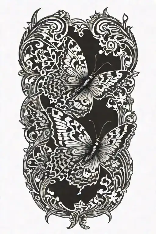 Butterfly With Puzzle Piece Wings