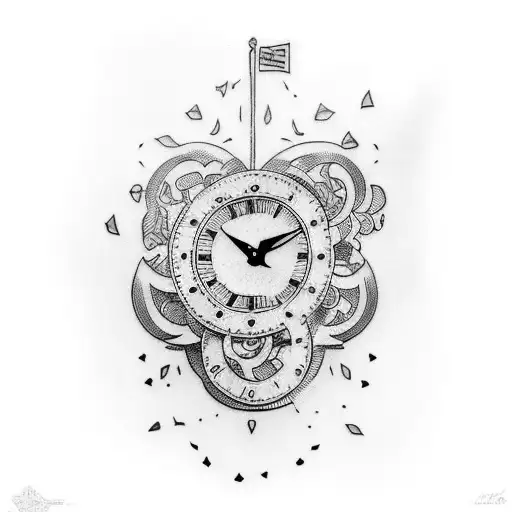 Make A Tattoo That About Time Also I Want You To Use Hourglass And God Kronos