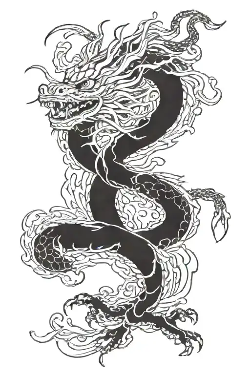 Chinese Sky Dragon Swirl