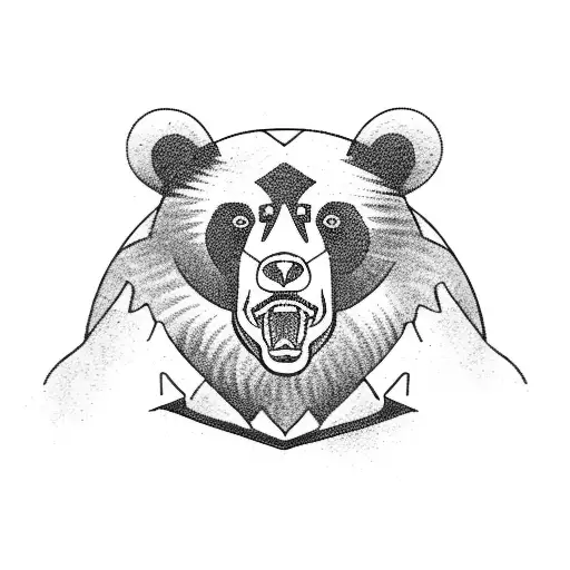 A Historical Russian Soldier Riding A Bear