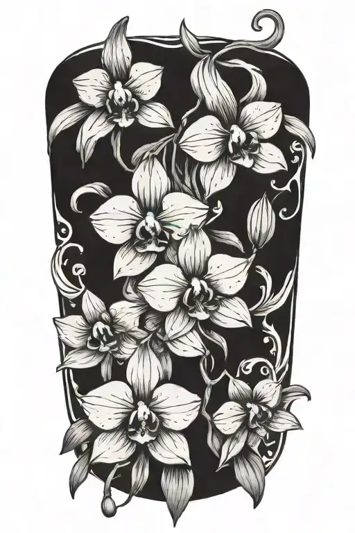 Orchids No Background