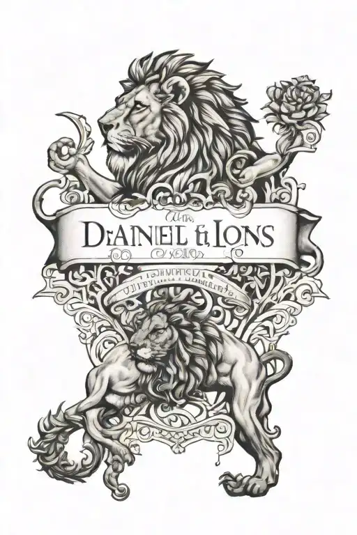 Daniel And The Lions Den Bible Verse Underneath