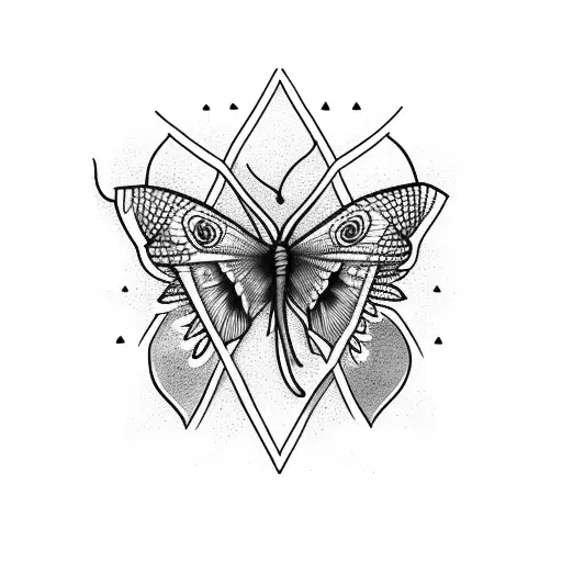 British Wildflowers With Elephant Hawk Moth