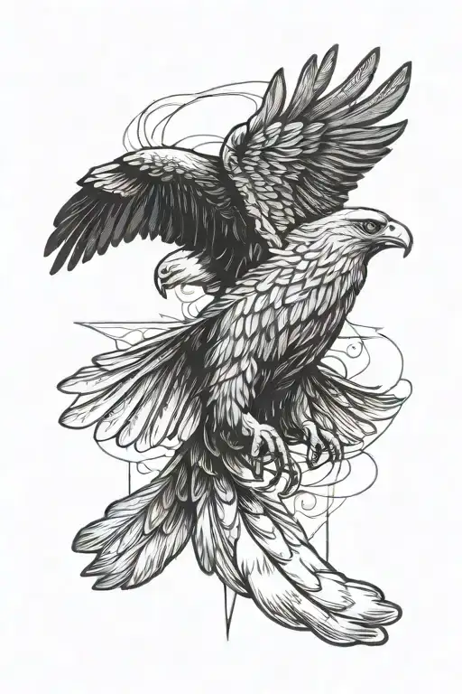 A Boxing Glove Morphing Into A Majestic Eagle Mid-flight