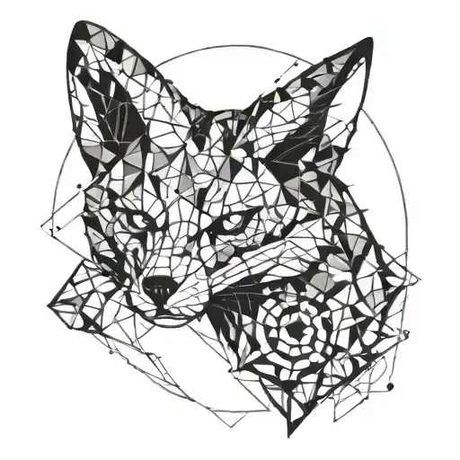 Incorporate The Destiny 2 Logo Into A Geometric Design With A Fox Silhouette Hidden Within It