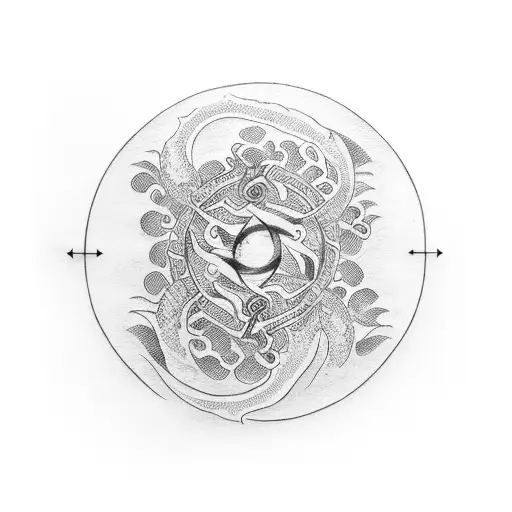 Open Enso With Ink Was Dragon