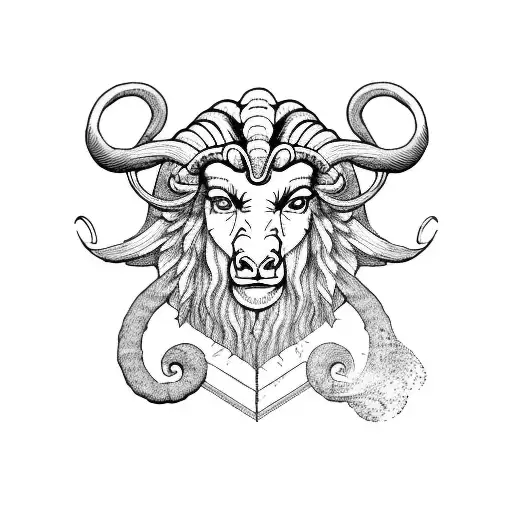 Aries Zodiac Sign Into A Dynamic Tattoo Design