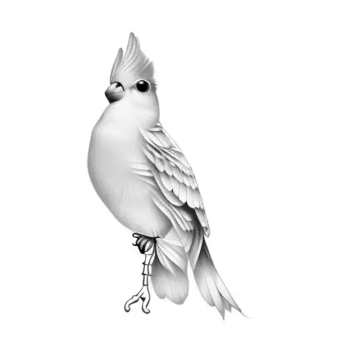 Fawn Pearl White Faced Cockatiel Bird