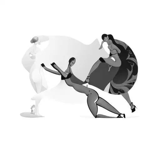 A Group Of Nude Women