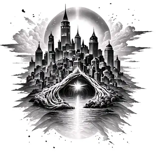 Heaven A City And Hell