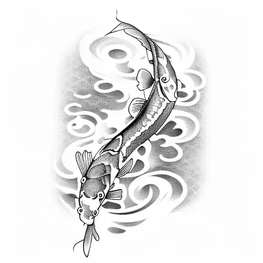 Koi Fish With Clef Note