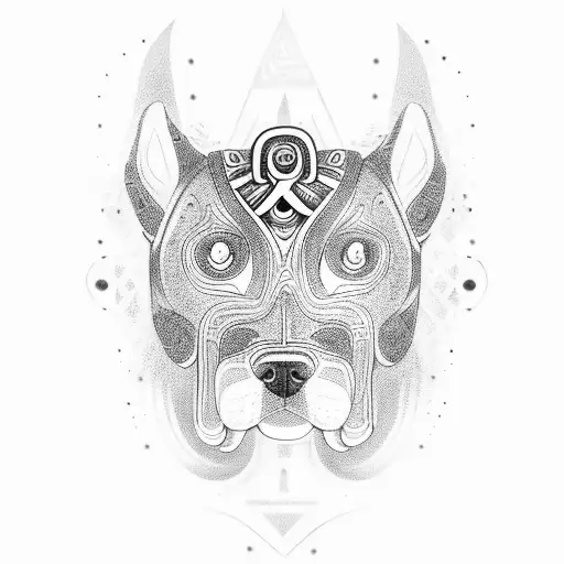 Dog Head Maori Style