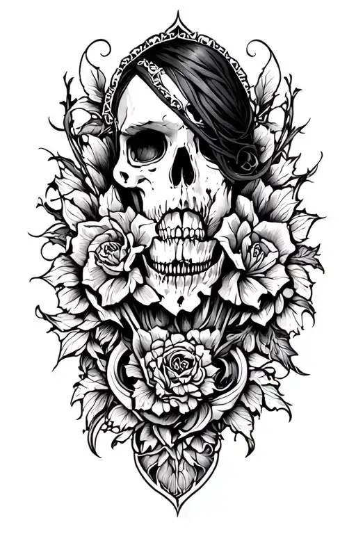 Gothic Inspired Tattoo Sleeve