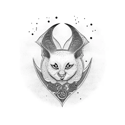 Black And White Japanese Tatoo